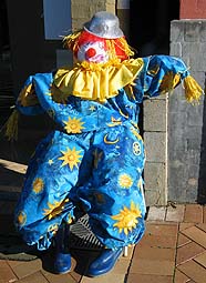Clown scarecrow idea