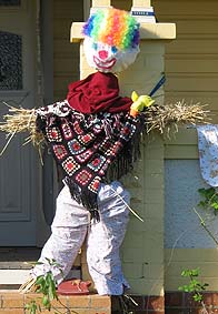 Colourful traditional scare crow idea